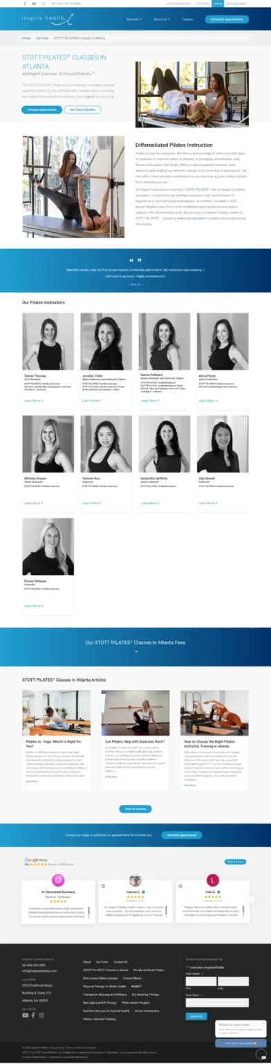 inspire atlanta pilates