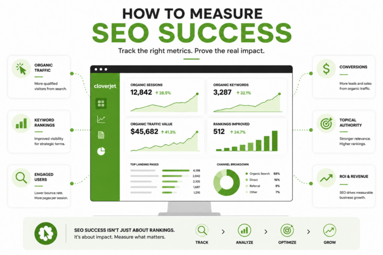 Cloverjet SEO Reporting Dashboard